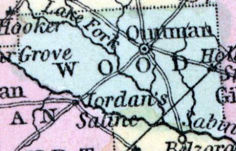 Wood County, Texas, 1857