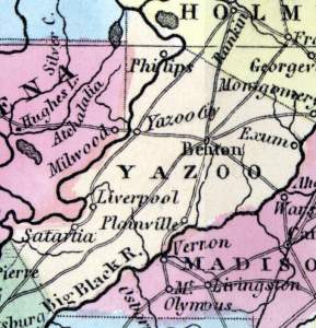 Yazoo County, Mississippi, 1857
