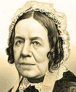 Sarah Josepha Hale, engraving, detail