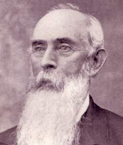 Castner Hanway in old age, bust view, detail