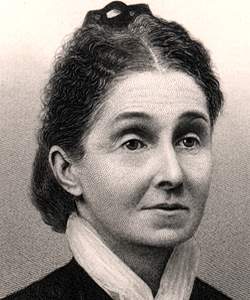 Virginia Louisa Minor, engraving, detail