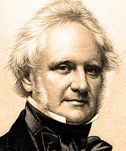 George Peabody, engraving, detail