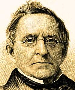 Matthew Vassar, engraving, detail