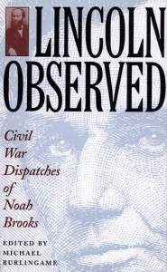 Lincoln Observed: Civil War Dispatches of Noah Brooks, Title Page