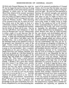 Reminiscences of General Grant, Title Page