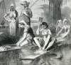 Washing day in Acadian Louisiana, Bayou Lafourche, September 1866, artist's impression, detail.