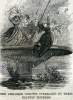 Passengers abandoning the burning Mississippi steamboat "Fashion," December 27, 1866, artist's impression.