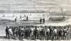 Baseball game between Atlantic of Brooklyn and Athletics of Philadelphia, Brooklyn, New York, October 15, 1866, artist's impression.