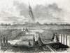 Cold Harbor National Cemetery, Mechanicsville, Virginia, October 1866, artist's impression.