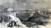 The deadly platform collapse at Johnstown, Pennsylvania, September 14, 1866, artist's impression, zoomable image.