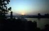 The Covington-Cincinnati Suspension Bridge, circa 1968