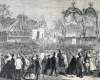 Cornerstone ceremony, Stephen Douglas Monument, Chicago, Illinois, September 6, 1866, artist's impression, detail.