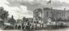 The U.S. Customs House, Galveston, Texas, October 1866, artist's impression, zoomable image.