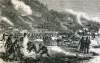 Great Fire of Yokohama, November 26, 1866, artist's impression, zoomable image.