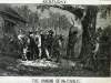 Thomas Nast, "Southern Justice," cartoon, Harper's Weekly Magazine, March 23, 1867, panel detail.