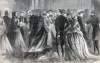 Female Lobbyists at the White House, Washington, DC, October 1866, artist's impression.