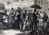Market, Norfolk, Virginia, summer 1866, artist's impression, detail.
