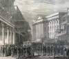 Saint Charles Street, New Orleans, Louisiana, July 1866, artist's impression, detail.