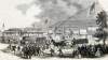 Girard Avenue, Philadelphia during the National Union Convention, Philadelphia, August 1866, artist's impression.
