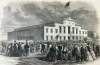 The Great Wigwam, National Union Convention, Philadelphia, August 1866, artist's impression, zoomable image.