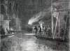 Night Landing of a Mississippi Steamboat, winter 1866, artist's impression.