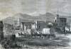 Denver, Colorado from "Life on the Plains," Harper's Weekly Magazine, October 13, 1866, artist's impression.