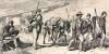 "The Rear of the Column," Edwin Forbes, copper plate etching, 1876, detail, zoomable image