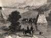 Confederate Cavalry burning the Cumberland Valley Railroad Bridge at Scotland, Pennsylvania, June, 1863, artist's impession, detail