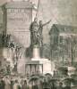 Installation of statue of John Marshall, Richmond, Virginia, April 4, 1867, artist's impression.