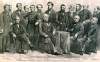 George Peabody and the newly appointed Board of Trustees of the Peabody Educational Fund, April 1867, artist's impression, zoomable image.