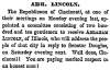 “Abr. Lincoln,” Chicago (IL) Press and Tribune, September 14, 1859