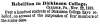 “Rebellion in Dickinson College,” New York Herald, November 23, 1859