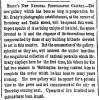 “Brady's New National Photographic Gallery,” New York Herald, October 2, 1860