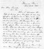 David Wilmot to Abraham Lincoln, October 20, 1860 (Page 1)