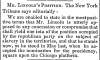 “Mr. Lincoln's Position,” Lowell (MA) Citizen & News, December 24, 1860