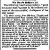 “We Don’t Believe It!,” Chicago (IL) Tribune, April 23, 1861