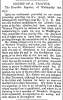 “Arrest of a Traitor,” Raleigh (NC) Register, August 14, 1861