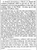 “A Dismal Foreboding,” Fayetteville (NC) Observer, August 22, 1861