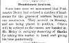 "Headstones Arrived," Carlisle (PA) Herald, May 25, 1882