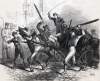 "City Enormities - Every Brute can beat his Beast," New York City, October 1865 artist's impression