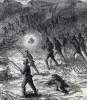 Union's Fifteenth Corps storming Fort McAllister, Savannah, Georgia, December 13, 1864, artist's impression, detail