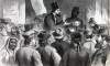Government Auction, Cairo, Illinois, April 1866, artist's impression, detail.