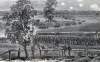 Union Army advance, Battle of Poplar Spring Church, Virginia, September 30, 1864, artist's impression, detail