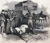 "New York City Enormities - The Broken Leg on Broadway," December 9, 1865 artist's impression