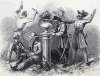 Confederate troops looting the Blair Mansion, near Washington, DC, July 11,1864, artist's impression, zoomable image