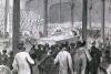 American National Championship Billiards Final, New York City, March 13, 1866, artist's impression