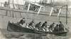 Demonstration of new, safer method for lowering boats from ships, New York Harbor, February 2, 1866, artist's impression