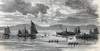 Four-oar sculls national championship boat race, Hudson River, New York, September 25, 1865, artist's impression