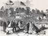 Groundbreaking for the Iowa Central Railroad, Cedar Falls, Iowa, September 19, 1865, artist's impression