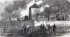 Burning the Georgia Penitentiary at Milledgeville, Georgia, November 23, 1864, artist's impression